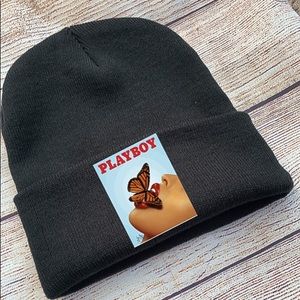 Blue Playboy Beanie